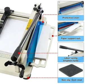 Taglierina e Ghigliottina Manuale Compatta 858 per Carta <span class=keywords><strong>A4</strong></span>, Robusta e Facile da Usare per Scrapbooking e Rilegatura Documenti - Product Image 5