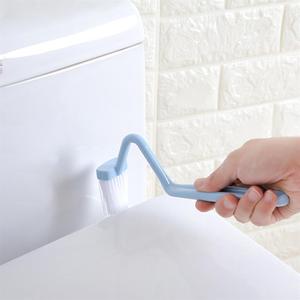 Cepillo curvo para limpiar el inodoro, cepillo para niños pequeños, sin ángulos muertos, mango largo - Product Image 4