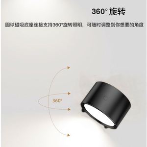 USB Charging LED Wind Light 360 Degree Rotation Portable Night Light Reading Wall Light <b>Remote</b> <b>Control</b> Metal Candle <b>Holders</b> - Product Image 6