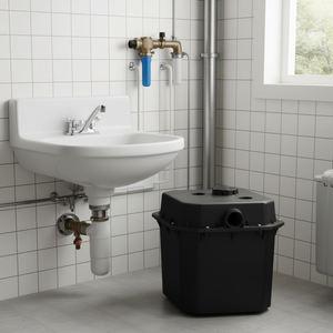 Pompe de vidange automatique pour lavabo 1/3 CV 120 Volts 6 Gallons avec sortie NPT 1-1/2 pouces, noire - Product Image 2