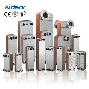 Aidear不锈钢板式热交换器，带预冷器和分离器，设计用于5HP空气压缩机的空气干燥器
