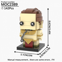 Set de Bloques de Construcción del Personaje Leia de la Guerra de las Galaxias, Kits de Bricolaje, Ladrillos MOC, Juguetes para Niños, Regalo, MOC2389