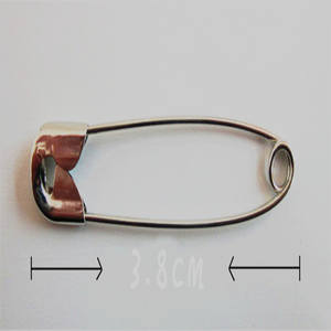 Épingles de sécurité DearGo 3,8 cm à tête aplatie, finition brillante, acier inoxydable, usage général, référence 3405 - Product Image 1