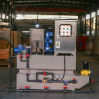 Équipement de déshydratation des boues, installation de dosage automatique avec technologie de dissolution haute efficacité