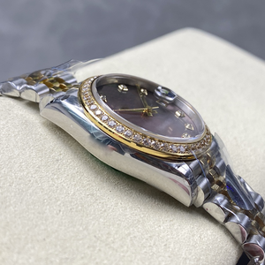 2025 nouvelle machine automatique à la mode montres diamant boîtier en acier montre pour femmes - Product Image 5