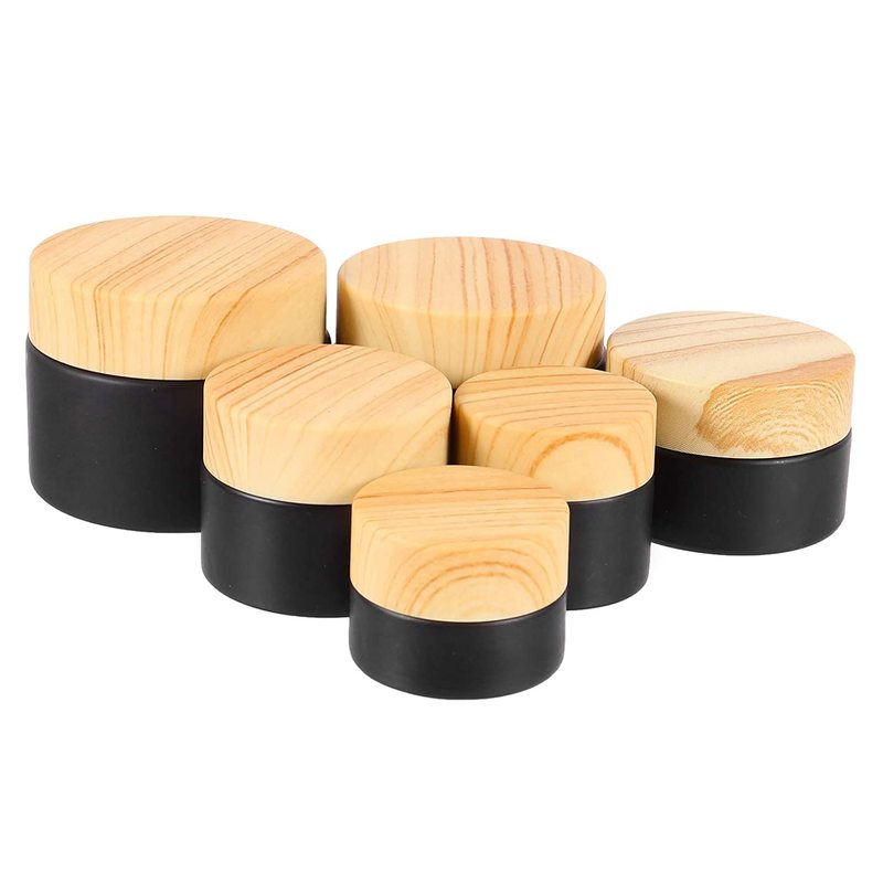 5ml Glass Uv Jar Matte Black