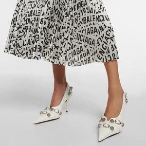 Talons aiguilles à bout pointu pour <span class=keywords><strong>femme</strong></span>, Sexy, Vintage, décor en métal, Rivets, boucle, sangle, <span class=keywords><strong>chaussures</strong></span> simples, grande taille 45 - Product Image 6