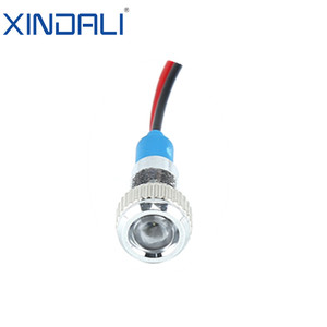 IP67 Không Thấm Nước 6Mm 8Mm 10Mm Kim Loại LED Chỉ Số Ánh Sáng 12V Đèn Tín Hiệu Với Màu Xanh Lá Cây Màu Xanh Vàng Trắng Phát XDL17-6B/L - Product Image 3