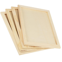 Cadres en bois panneau toile en vrac panneaux de toile en bois non finis planches de berceau en bois pour artistes de peinture pour peinture acrylique et peinture à l'huile