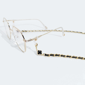 Design à la mode fleur métal <span class=keywords><strong>lunettes</strong></span> chaîne corde <span class=keywords><strong>lunettes</strong></span> accessoires femmes Pu cuir <span class=keywords><strong>lunettes</strong></span> de soleil <span class=keywords><strong>cordon</strong></span> - Product Image 6