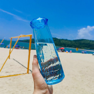 Iamond-botella de agua de cristal de diseño simple, accesorio elegante, venta al por mayor - Product Image 5