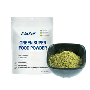 100% Pure Organic Green Superfood Powder Health Drink para adultos y mujeres embarazadas Mixed Vegetal Green Super Food - Product Image 1