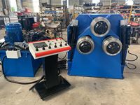 Máquina Hidráulica para Doblar Perfiles W24, Dobladora de Tubos de 3 Rodillos para Hierro Angular, Barra Redonda/Cuadrada