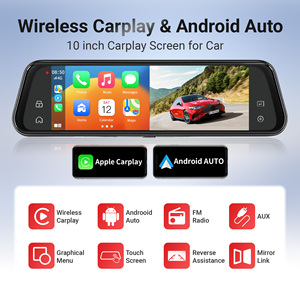 10インチ4K CarPlayスクリーンミラーリング対応、バックカメラ、CarPlay＆<span class=keywords><strong>Android</strong></span> Auto対応、4Kドライブレコーダー、車載カメラ、Carlover AIダッシュカム - Product Image 3