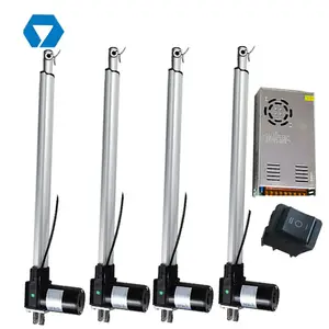 synchronized motion 600mm~1000mm stroke length 4 linear actuators for bed lift