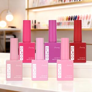 BIN san valentino Sweet Bloom Collection personalizzato 6 pezzi 15 ML Gel smalto Set stesso colore bottiglia Kit di smalto per unghie Gel UV - Product Image 6