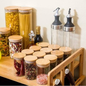 Bamboo Microwave Oven <b>Shelf</b> Double Tier With <b>Hooks</b> For Kitchen Countertop Storage - Product Image 2