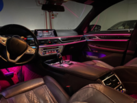 Kit d'éclairage ambiant LED dynamique SJC 64 couleurs 22 en 1 K4 pour BMW Série 7 G12 2016-2022, modification de l'éclairage intérieur automobile