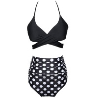 HY- HYO1801W Penjualan Terlaris Pakaian Pantai Wanita Modis Bermotif Bunga Pinggang Tinggi Warna-warni  Bikini Pantai Motif Brasil