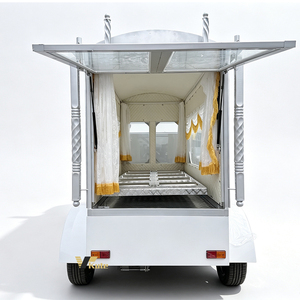 Vehículo Eléctrico de Transporte de Ataúdes con Chasis Blanco Vintage y Carroza Plateada de Lujo - Product Image 3