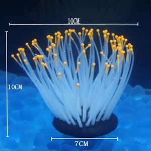 Réservoir de poissons Lumineux Décor Effet Silicone Artificiel Plante Anémone de Mer pour la Décoration De Réservoir De Poissons <span class=keywords><strong>Aquarium</strong></span> Ornement - Product Image 2