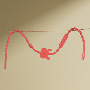 Il produttore personalizza la catena a clip per <span class=keywords><strong>ciuccio</strong></span> in silicone per bambini di qualità alimentare, catena di dentifricio in silicone per bambini di alta qualità - Product Image 2