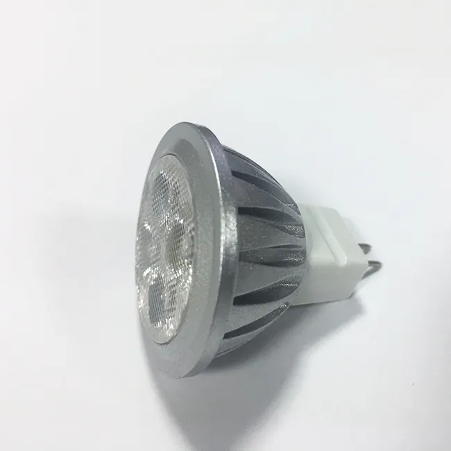 Venda quente Substituição de Halogênio De Alumínio Usinado 12V LEVOU Holofotes mr11 gu4 Regulável led Spot Light Bulb 3W