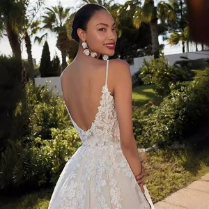 Vestidos de Novia Modernos, Elegantes, Sencillos y Económicos, Vestido de Novia <span class=keywords><strong>para</strong></span> Playa, Vestidos de Novia Sencillos <span class=keywords><strong>para</strong></span> Novia - Product Image 3