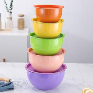 Juego <span class=keywords><strong>de</strong></span> Tazones para Mezclar <span class=keywords><strong>de</strong></span> Acero Inoxidable Multiusos Europeos - Tazón para Ensaladas y Verduras con Paredes Gruesas, Apto para <span class=keywords><strong>Microondas</strong></span>, Estilo Moderno y Sencillo - Product Image 1