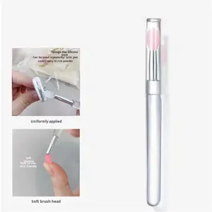 Meiluck nuovo caldo-vendita Nail Art Soft Tip applicatore di Silicone Stick per specchio pennello labbra applicazione liquido - Product Image 2