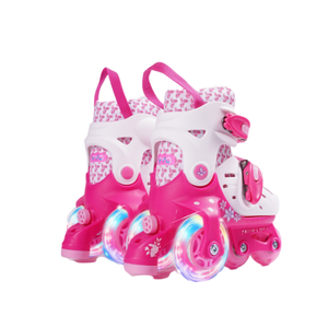Patins à roulettes triangulaires à quatre roues pour enfants, réglables, avec protections en plastique, pour 5-7 ans, vente en gros - Product Image 4
