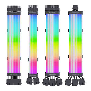 Kabel GPU SNOWMAN A40 ARGB 12+4pin Kotak Warna untuk Casing PC, Aksesoris Komputer untuk Kipas Casing Carbet, Tersedia - Product Image 2