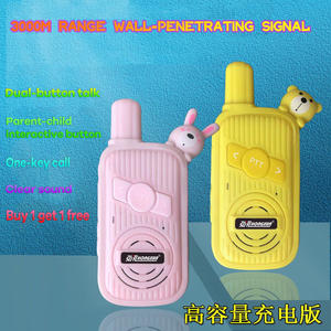 Walkie Talkies HX T1 para Niños, Paquete de 2, Sin Licencia, FRS <span class=keywords><strong>PMR</strong></span>, 22 <span class=keywords><strong>Canales</strong></span>, Alcance de 3KM, Recargables, Seguros y Portátiles, Juguete para Niños y Niñas - Product Image 3