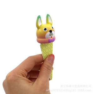 Marcapáginas con cabeza de perro de juguete, diseño de helado, material PU, unisex, de 5 a 7 años - Product Image 5