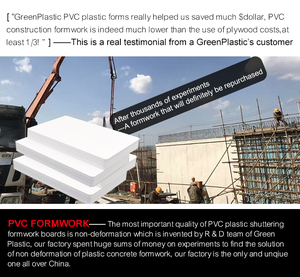 Marc 4x8 WPC xây dựng vật liệu <span class=keywords><strong>composite</strong></span> tấm màn trập tái sử dụng 18mm 20mm 25mm nhựa PVC bê tông sử dụng tường ván khuôn - Product Image 4