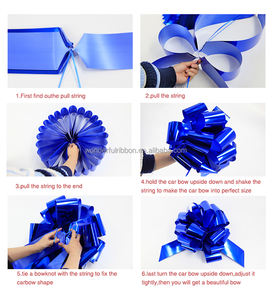 Regalo di Natale Regalo Fiocco Tirare Fiocco per Auto Nastri Regalo Stampante Raso 24'30 Pollici Festa di Nozze Grande Auto Fiocco - Product Image 5