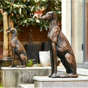 Decoración al aire libre tamaño real bronce <span class=keywords><strong>Balto</strong></span> <span class=keywords><strong>perro</strong></span> estatua escultura - Product Image 4