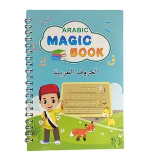 28 P/Set libri di apprendimento dell'alfabeto arabo per bambini fogli di lavoro da disegno a colori per bambini che scrivono e colorano i giocattoli Graffiti