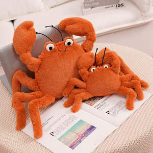 Dessin animé crabe et homard en peluche poupée garçons et filles ours poilu soulagement du Stress jouet lavé PP coton emballé dans des boîtes cadeau pour les enfants - Product Image 2