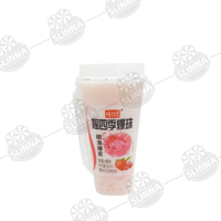Groothandel Popping Boba Melkdrank Halal Kant-en-klaar Drinkbeker Drankje Gemengde Fruit Smaak Popping Pearl Melkdrank