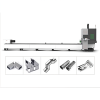 Machine de découpe laser à fibre Shandong 6000W, longueur 6m, à deux mandrins, à biseau zéro, pour la découpe de tubes ronds et carrés