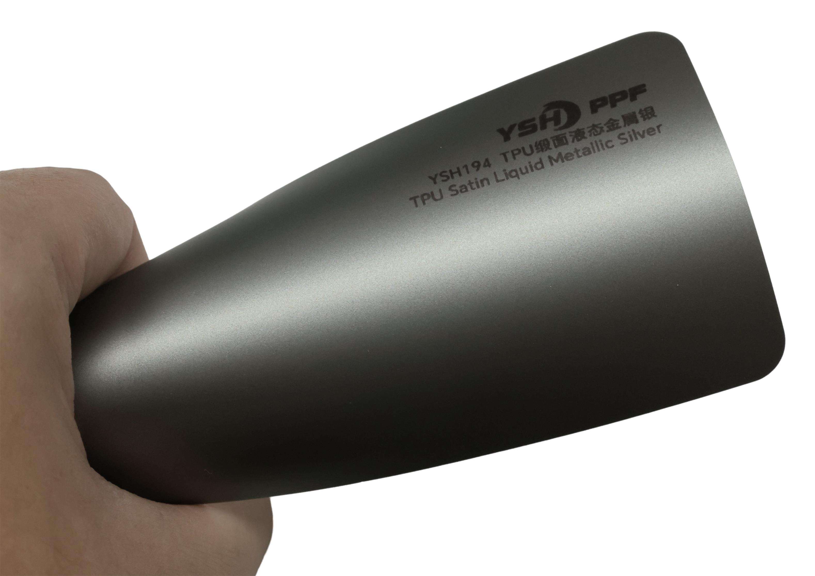 TPU Satiné Argent Métallisé Liquide