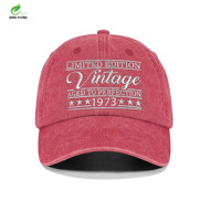 Casquette de baseball vintage délavée et vieillie Wins Flying, style rétro urbain, broderie personnalisée, casquette Hip Hop Dad Hat unisexe réglable