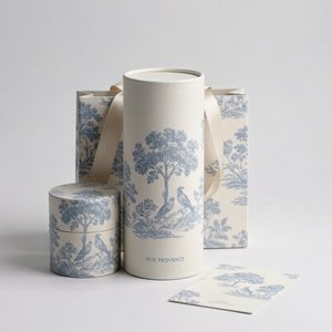 Emballage de luxe en tube de papier pour bougies, boîte cylindrique ronde personnalisée pour bougies parfumées et parfums d'intérieur, fabricant sur mesure - Product Image 2