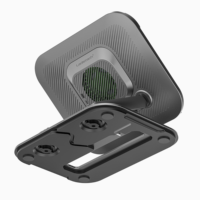 Coolcold-support ergonomique pliable en métal, pour tablette et Pc, avec 3 engrenages, ventilateurs de refroidissement pour ordinateurs portables jusqu'à 15 pouces