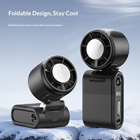 Ventilateur portable 3000 mAh, pliable, avec compresse de glace, cinq vitesses, corps élégant, coque fine, idéal pour les stands de restauration et les programmes de palettisation