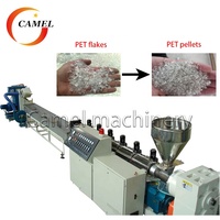 Équipement de granulation de flocons de bouteilles en PET / Ligne de pelletisation de déchets de bouteilles en PET pour la fabrication de granulés de PET recyclé