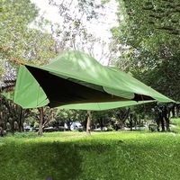 Hamac triangulaire en nylon durable, hamac de camping portable, hamac avec moustiquaire, chaise suspendue