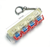 Porte-clés clavier multifonctionnel lumineux portable avec logo personnalisé, gadget anti-stress à pression manuelle