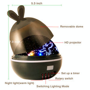 Star Night Lights for Kids, <strong>Unicorn</strong> Starry Night Light Projector Rotating Projection <strong>Bedside</strong> <strong>Lamp</strong> - Product Image 2